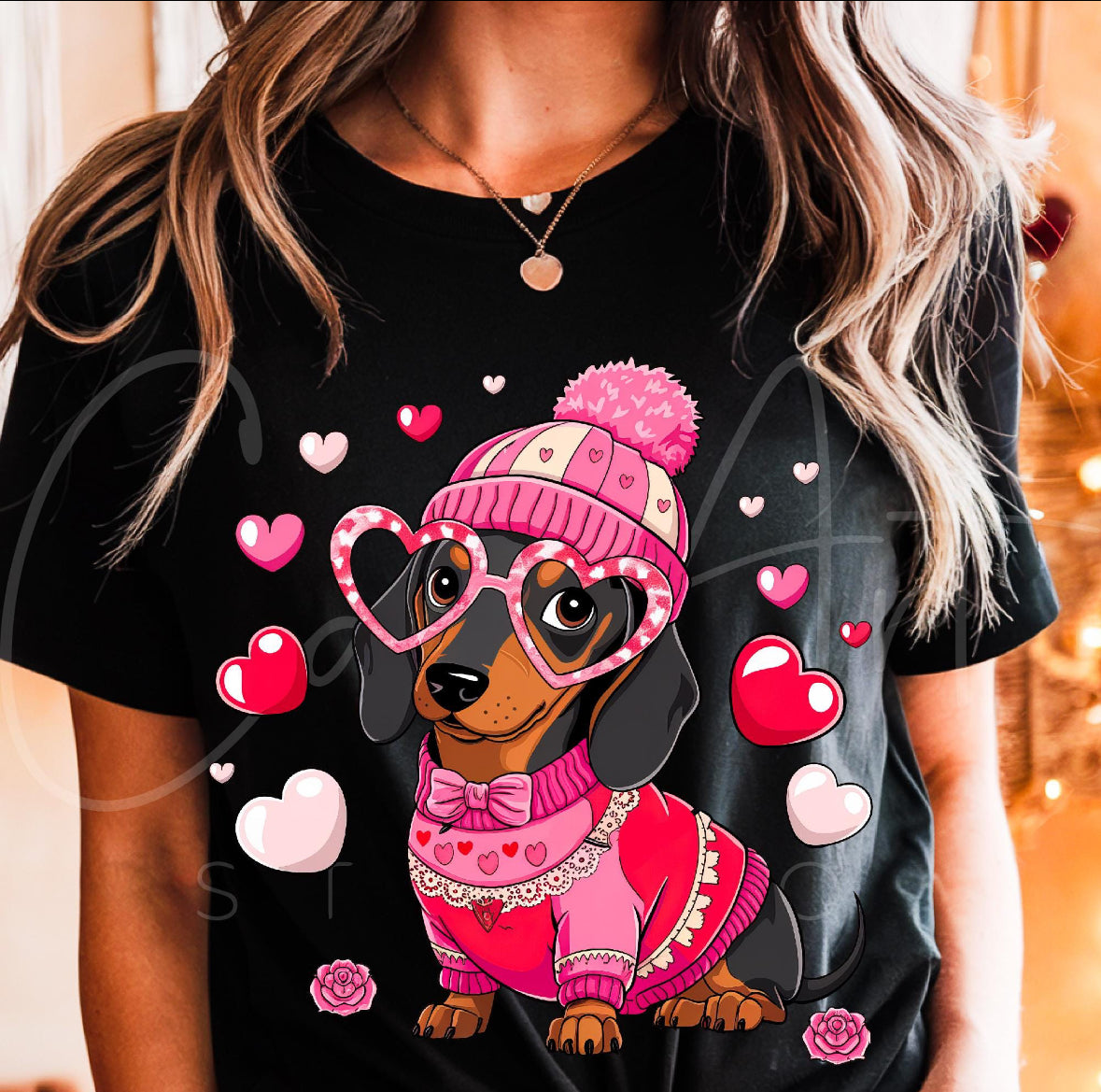 Valentine Dachshund Dog Shirt