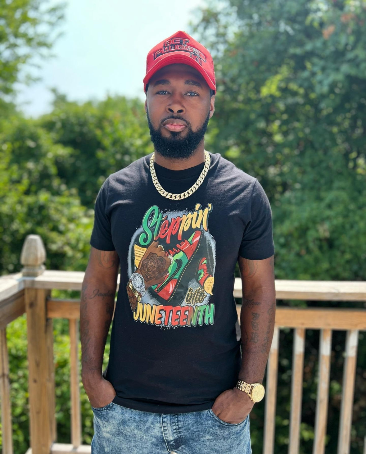 Steppin Into Juneteenth Shining Shirts