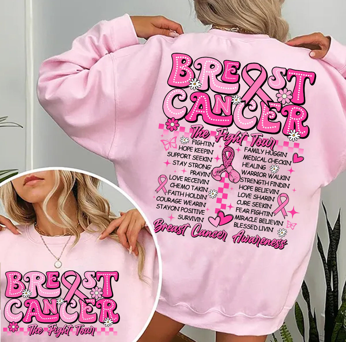 Breast Cancer The Fight Tour Shirt & Crewneck