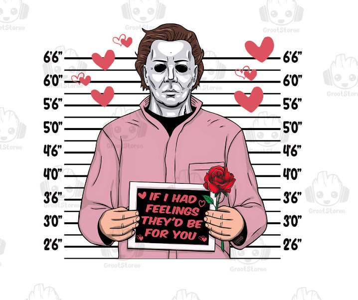 Valentines Horror Villains CrewNecks