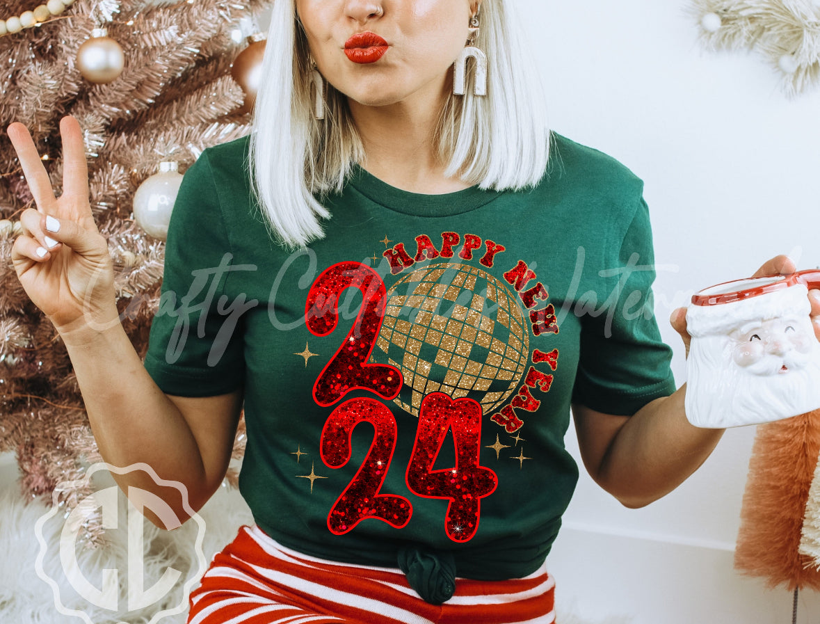 Happy New Year Disco Ball