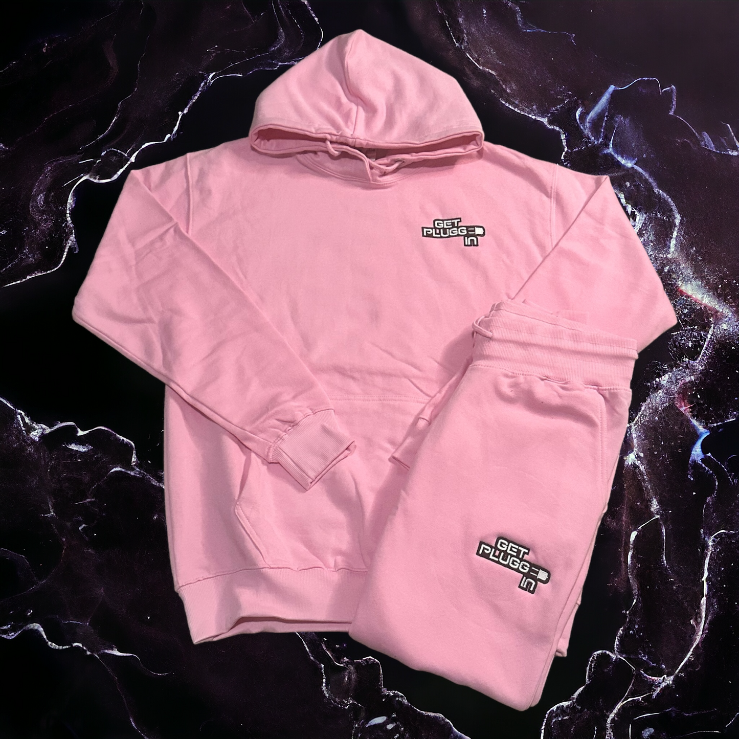 Embroidered GetPluggedIn Hoodies Sets