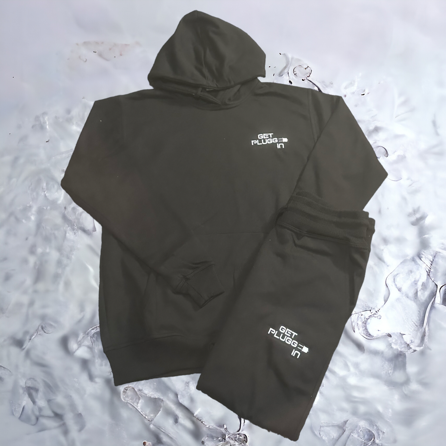 Embroidered GetPluggedIn Hoodies Sets