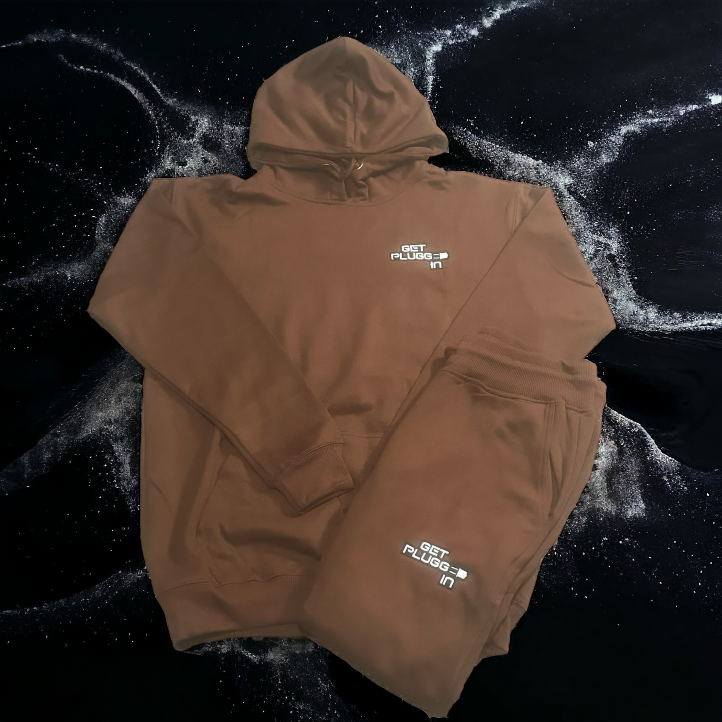 Embroidered GetPluggedIn Hoodies Sets