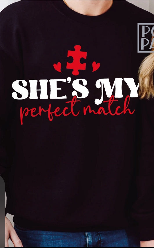 My Perfect Match Crewnecks