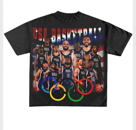 2024 USA Basketball Team Vintage Shirts