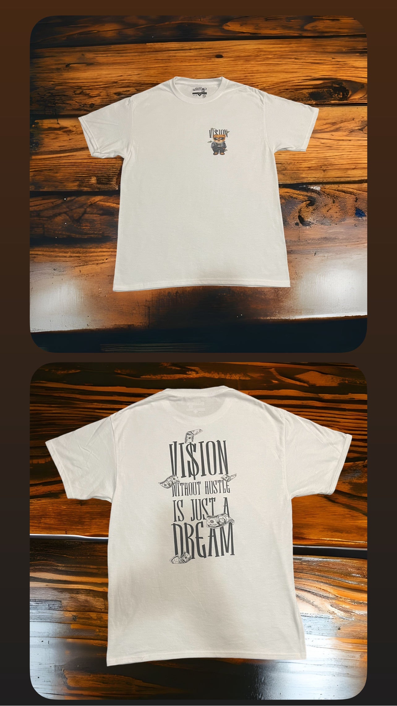 Vision Without A Hustle Is Just A Dream" Short Sleeve shirt