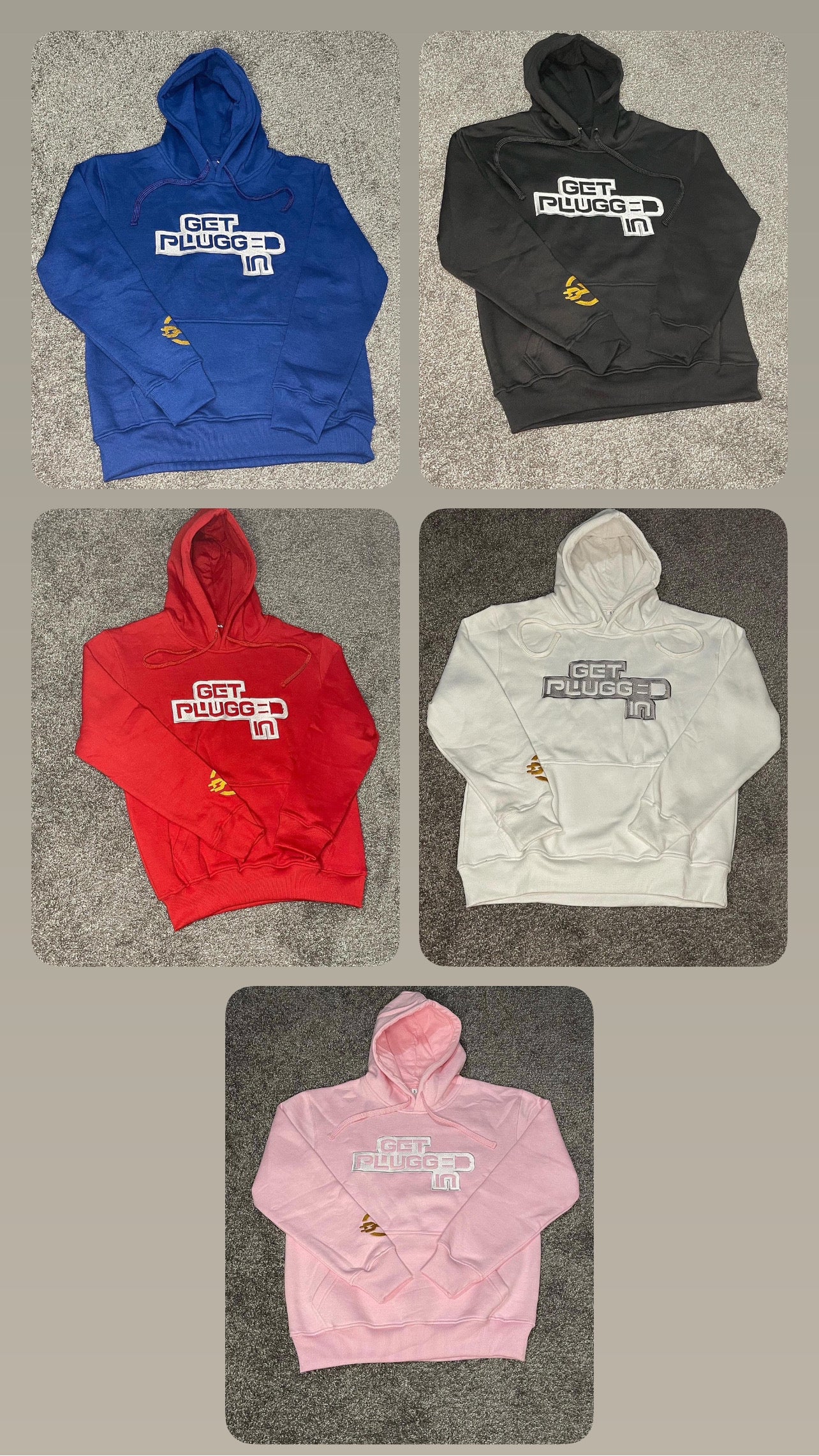 GetPluggedIn Embroidery Hoodies