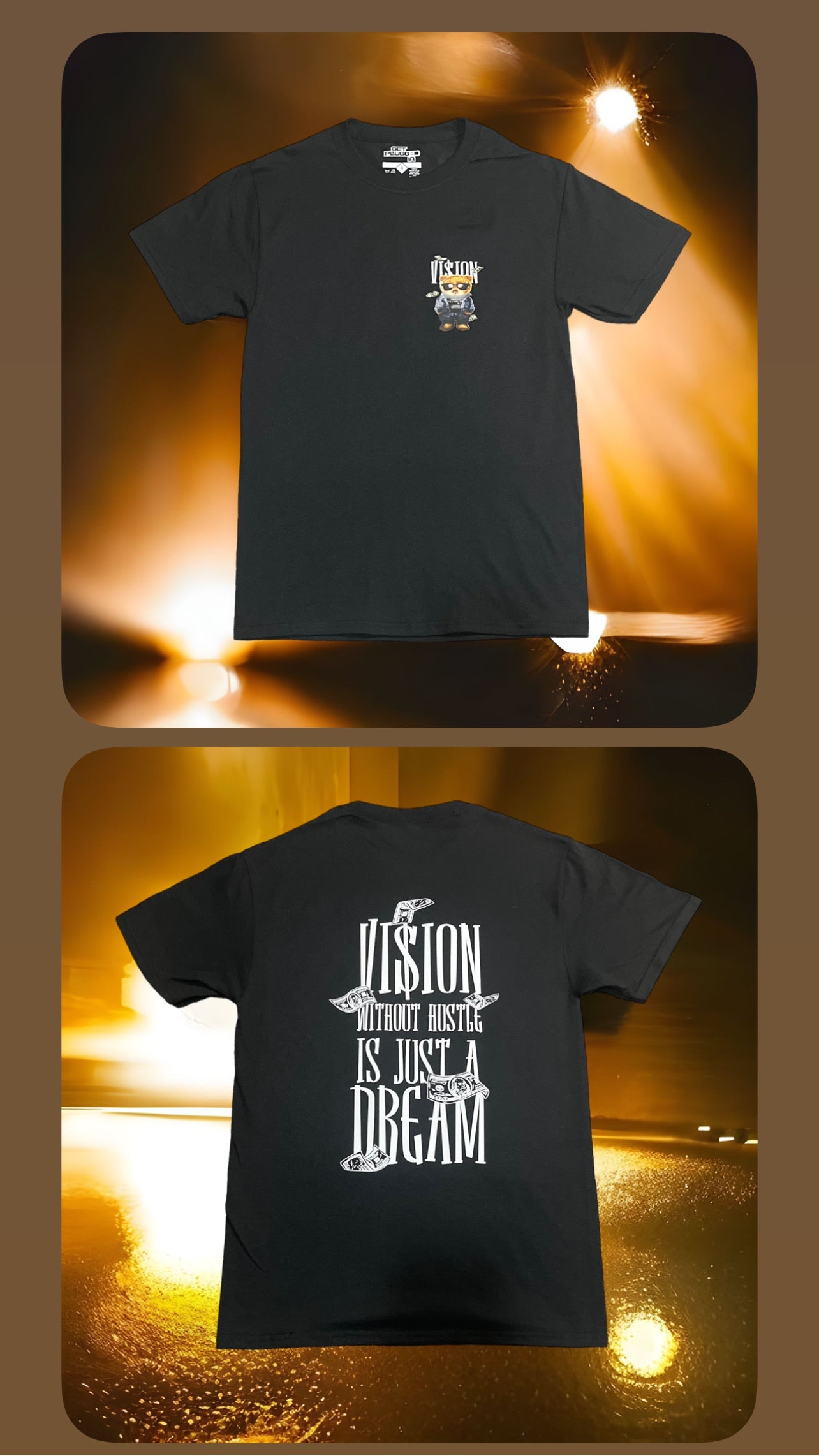 Vision Without A Hustle Is Just A Dream" Short Sleeve shirt