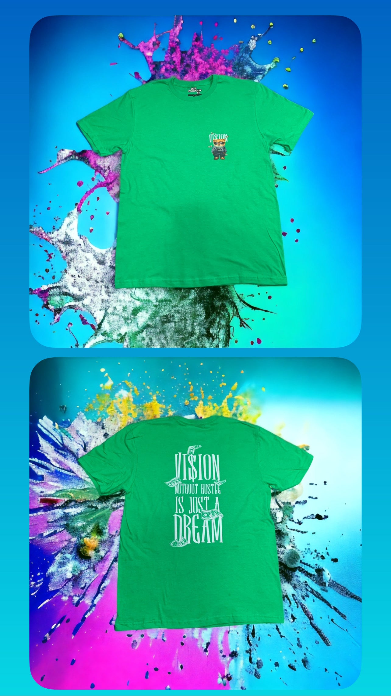 Vision Without A Hustle Is Just A Dream" Short Sleeve shirt